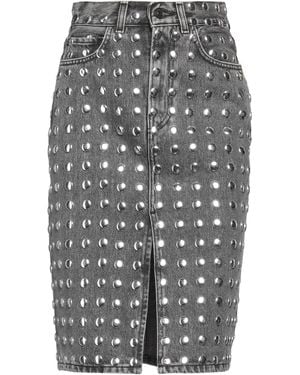 Haikure Denim Skirt Cotton - Gray