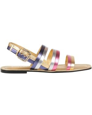 Pollini Sandals Leather - Metallic