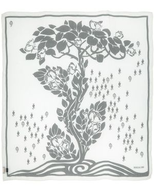Borsalino Ivory Scarf Silk - Grey