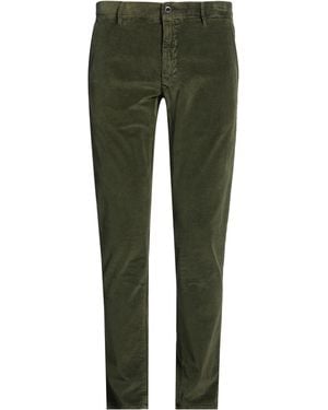 Incotex Dark Trousers Cotton, Elastane - Green