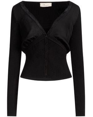 Blumarine Cardigan Wool, Polyamide, Elastane - Black