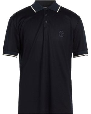 Giorgio Armani Polo Shirt Cotton, Silk, Viscose, Polyester - Black