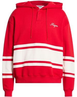 MSGM Felpa - Rosso