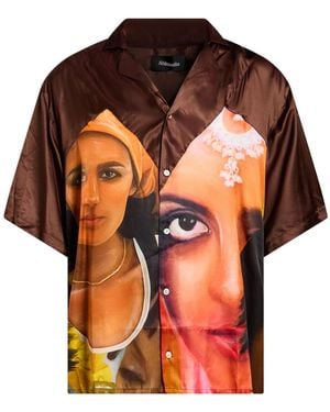 Ahluwalia Shirt Viscose, Silk - Orange