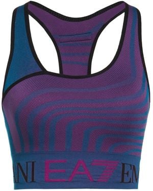 EA7 Top Polyamide, Recycled Polyester, Elastane, Polypropylene - Blue