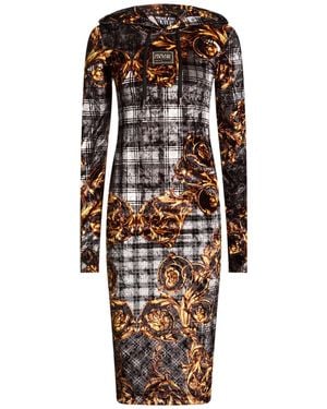 Versace Jeans Couture Midi Dress Polyester, Elastane - Black