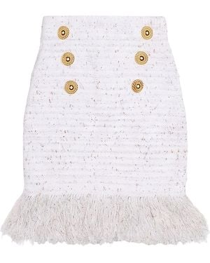 Balmain Mini Skirt - White