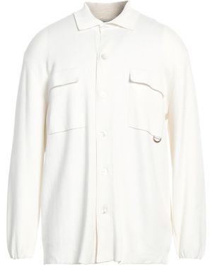 Agnona Cardigan Cotton, Silk, Polyamide, Brass - White