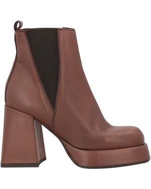 CURIOSITÉ Ankle Boots Calfskin - Brown