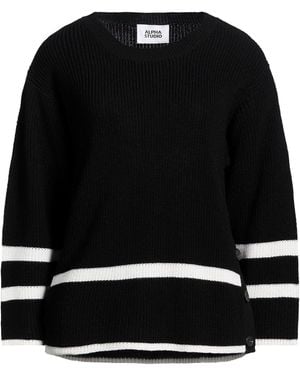 Alpha Studio Pullover - Negro