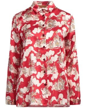 Siyu Shirt Silk, Elastane - Red
