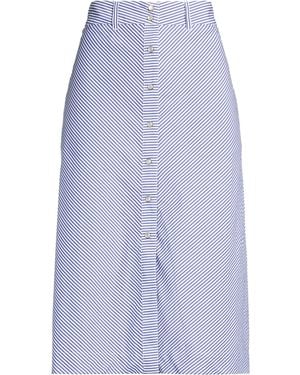 Officine Generale Midi Skirt Cotton - Blue
