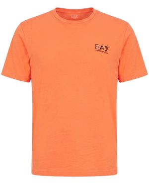 EA7 T-Shirt Cotton, Elastane - Orange