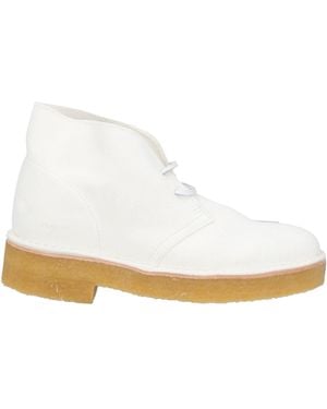 Clarks Ankle Boots - White
