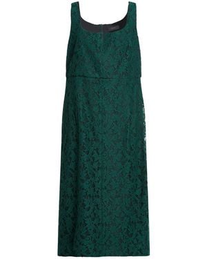 Elena Miro Emerald Midi Dress Polyester, Cotton - Green
