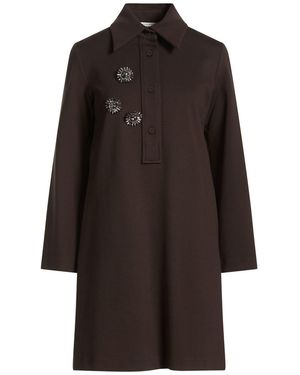 Shirtaporter Mini Dress - Brown