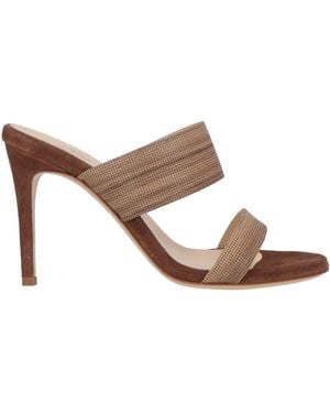 Eleventy Sandals Textile Fibers - Brown