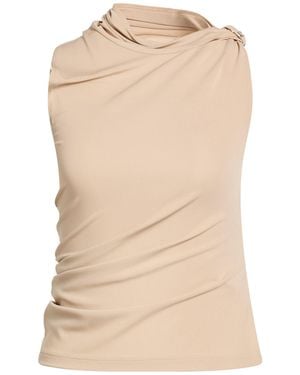 Courreges Top Viscose, Elastane - Natural