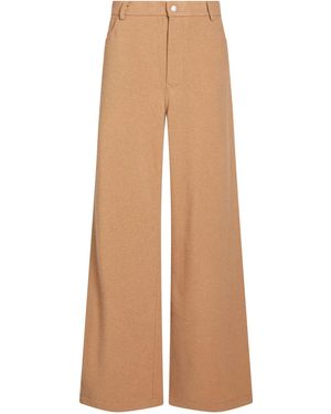 Roberto Collina Trousers Merino Wool, Cashmere - Natural