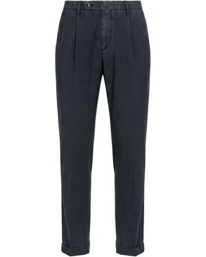 GTA IL PANTALONE Midnight Trousers Virgin Wool - Blue