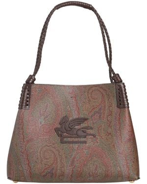 Etro Shoulder Bag Cotton, Polyester, Pvc - Brown