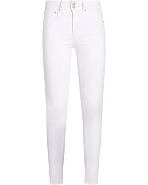 Guess Ivory Jeans Cotton, Elastomultiester, Elastane - White