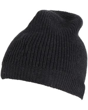 Alpha Studio Charcoal Hat Merino Wool - Black