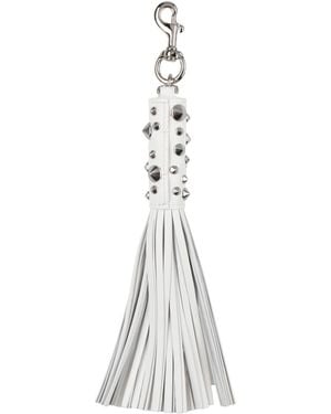 Versace Key Ring Calfskin - White