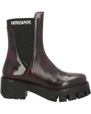 Patrizia Pepe Ankle Boots Leather - Black