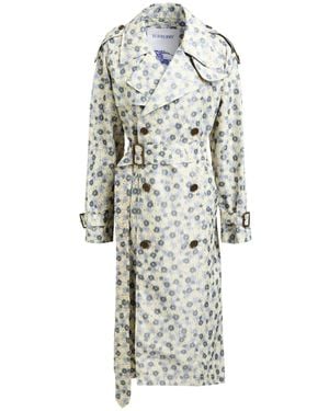 Burberry Overcoat & Trench Coat - White
