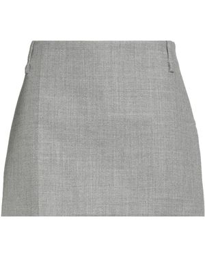 FEDERICO CINA Mini Skirt Virgin Wool - Gray