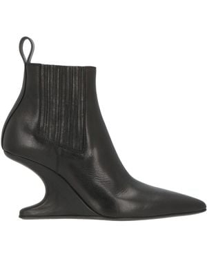 Rick Owens Ankle Boots Leather - Black