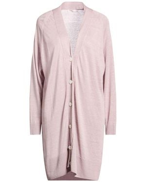 Fedeli Light Cardigan Linen, Silk - Pink