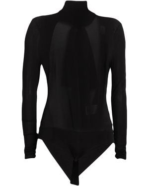 Magda Butrym Bodysuit Cupro, Elastane - Black