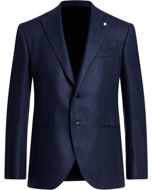 Luigi Bianchi Blazer Virgin Wool, Silk - Blue