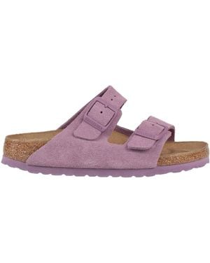 Birkenstock Sandals Leather - Purple