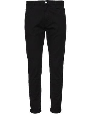 Daniele Alessandrini Pants Cotton, Elastane - Black