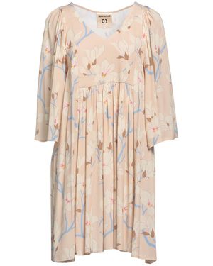 Semicouture Mini Dress - Natural