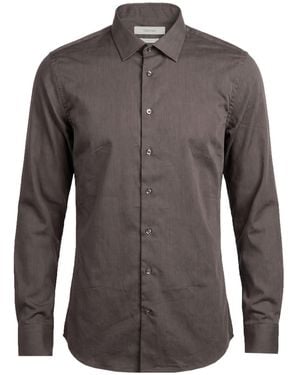 SELECTED Shirt Organic Cotton, Polyester, Elastane - Brown