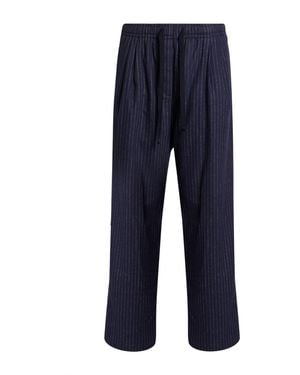 Hartford Trousers Wool, Cotton, Polyester - Blue