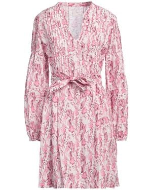 120% Lino Minivestido - Rosa