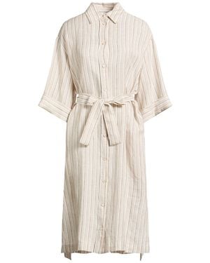 Peserico Midi Dress Linen - Natural