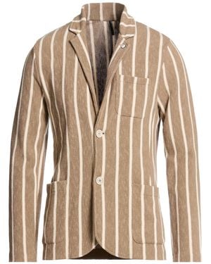 L.B.M. 1911 Taupe Blazer Cotton, Linen - Brown