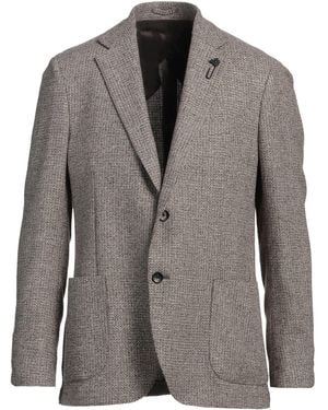 Lardini Blazer Virgin Wool, Silk, Polyamide, Cashmere - Grey