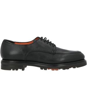 Santoni Lace-Up Shoes Leather - Black