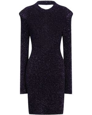 ELEONORA GOTTARDI Midi Dress Polyamide, Metallic Fibre - Blue