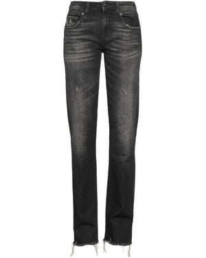R13 Pantalon en jean - Gris