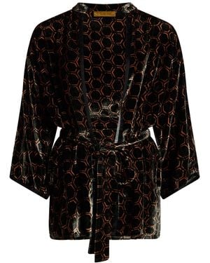 Siyu Dark Jacket Viscose, Silk - Black