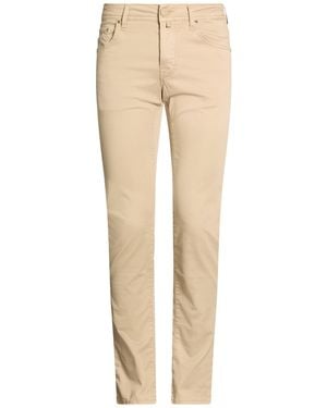 Jacob Cohen Khaki Pants Cotton, Lyocell, Elastane - Natural