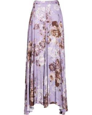 Manila Grace Maxi Skirt Viscose - Purple